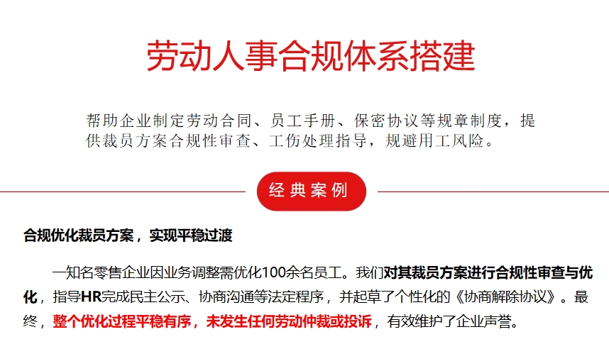 劳动人事合规体系搭建